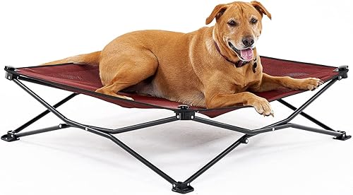 Miniatura 16 de Coolaroo On-The-Go Cama Elevada para Perros - Cama Plegable Emergente de Viaje para Perros con Tela Transpirable, Resistente a la Humedad, Bolsa de