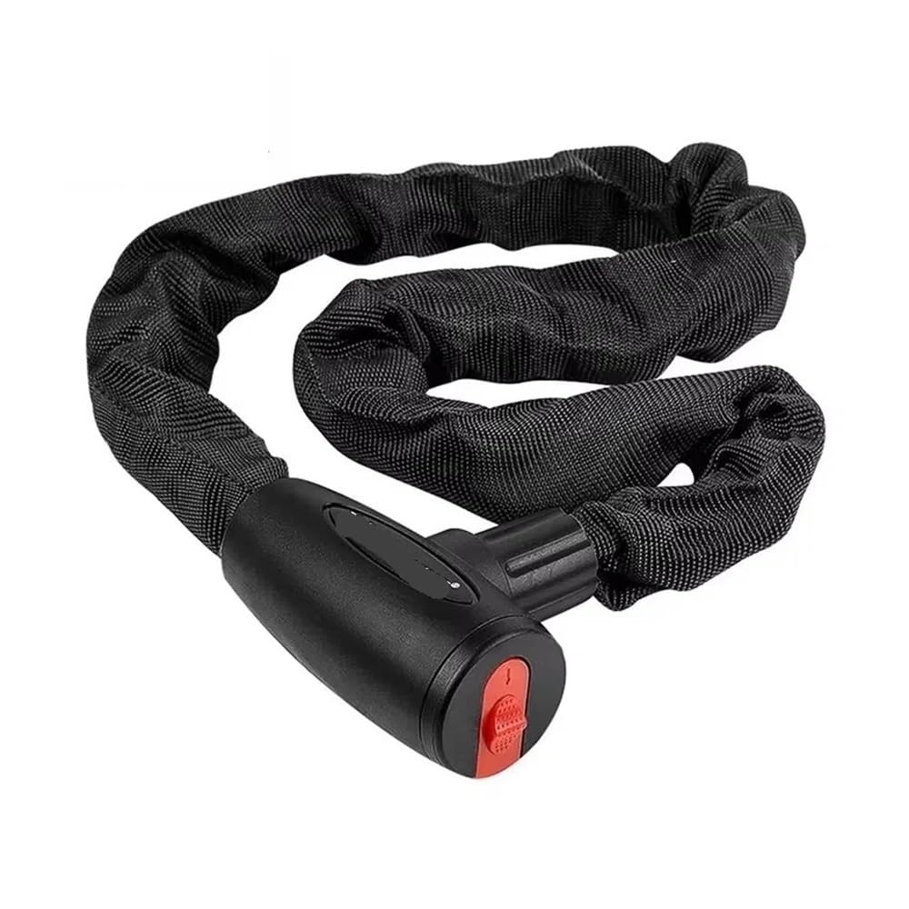 Candado antirrobo for bicicleta, de aleación acero duro, duradero y resistente, for bicicletas montaña, motocicletas, scooters ciclismo Candado para bicicleta(Black-1.2m)