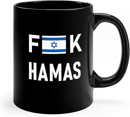Miniatura 1 de Brian Bula Taza de café Fuck Hamas Apoya a Israel Beber a la Paz y Detener el Terrorismo