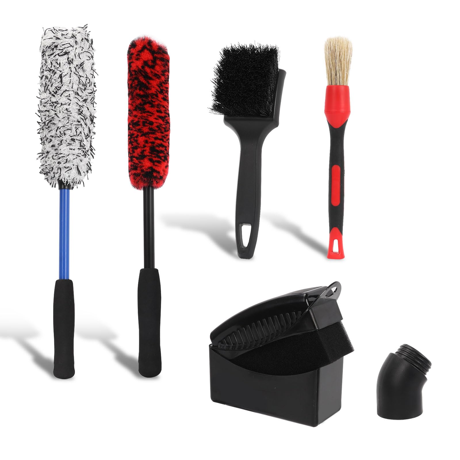 Brosses de nettoyage pour roues de voiture : lot de 6 pour jantes en alliage