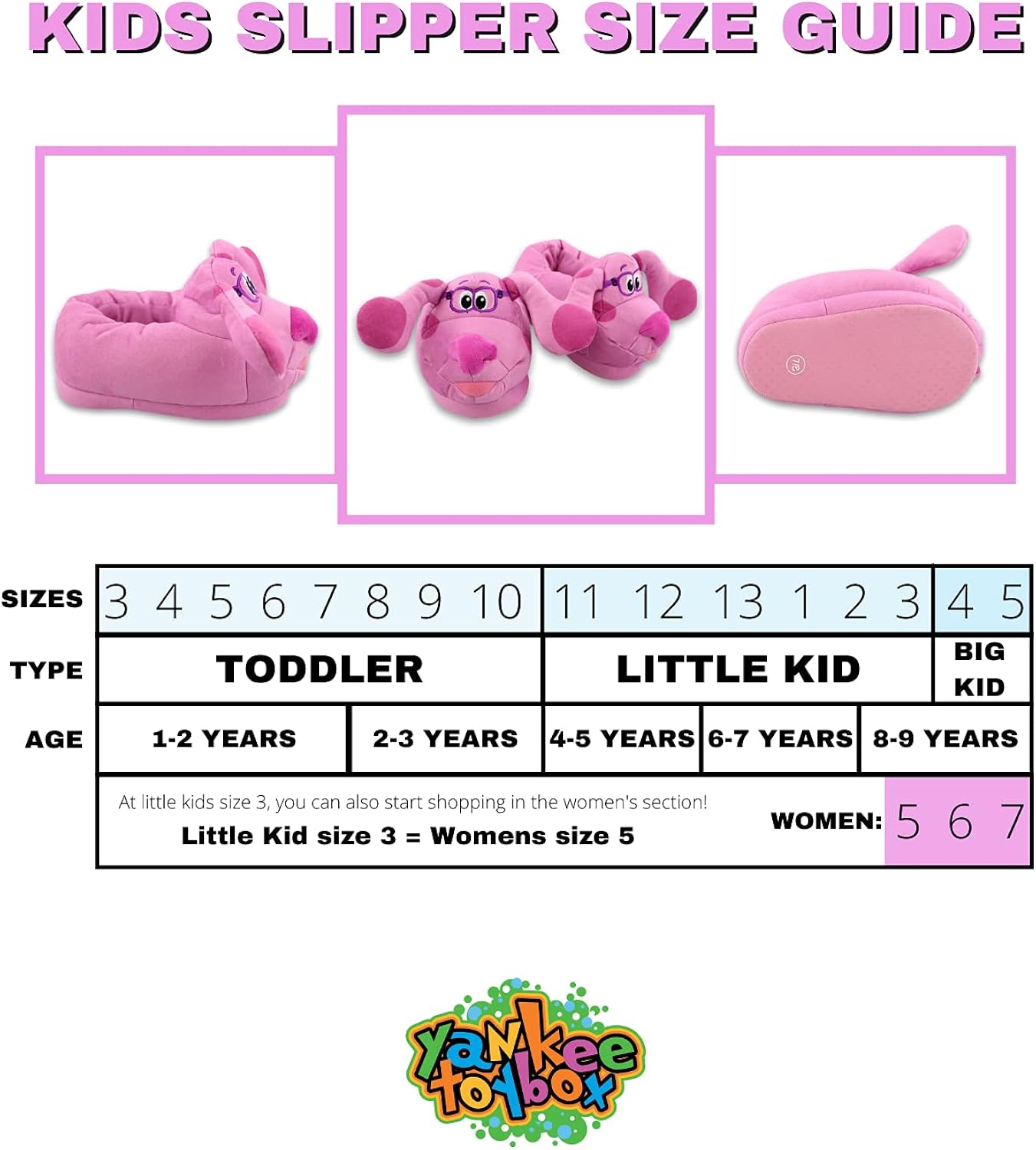 Blue's Clues & You Slip On Plush 3D Toddler Kids Slippers : Clothing, Shoes & Jewelry