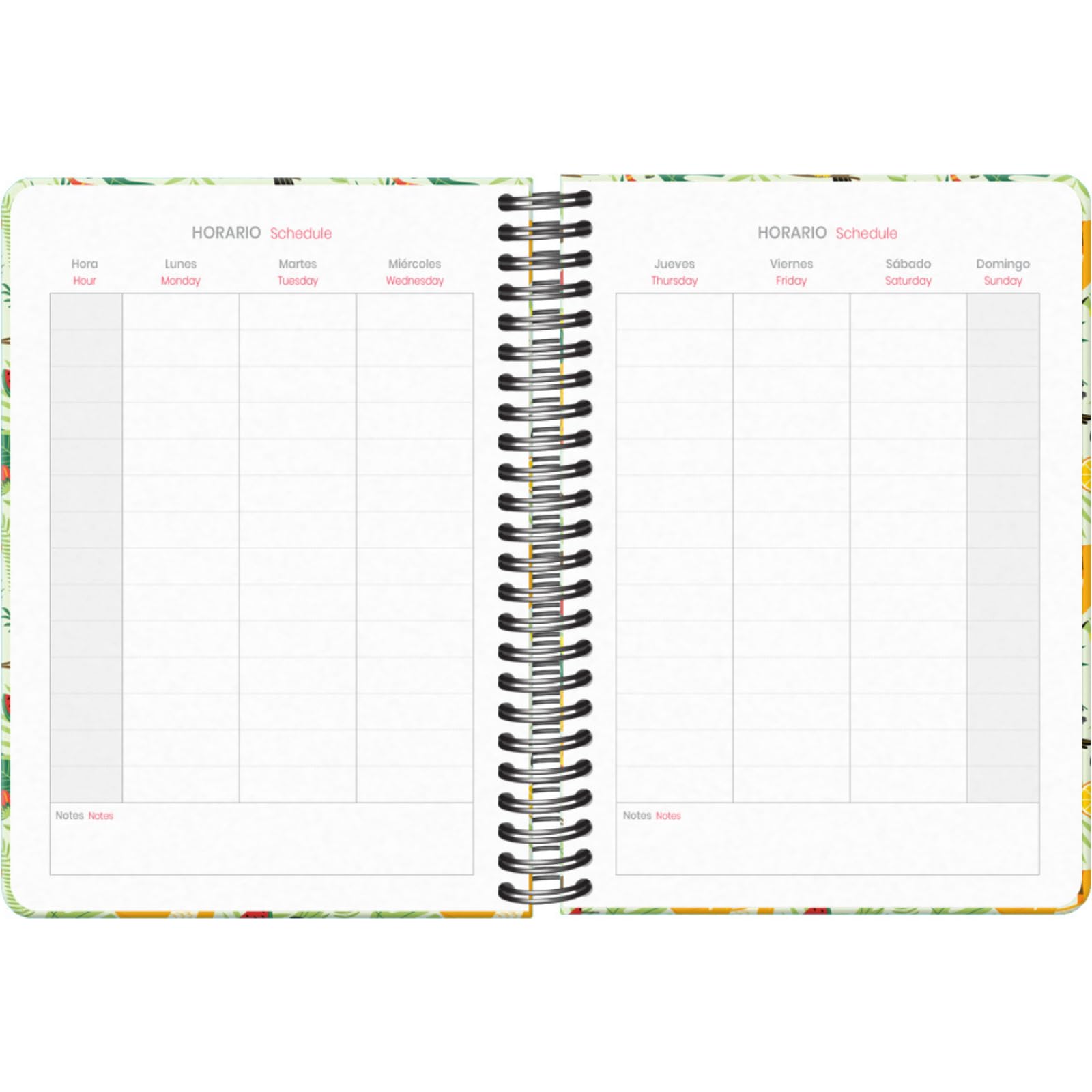 Dohe, School Planner 2025 2026, Week to View, A5 Size (15x21 cm), Spanish and English, Double Spiral Binding and Elastic Band - Image 3