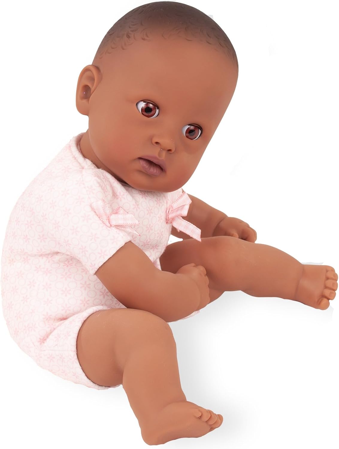 Gotz 2420863 Muffin to Dress - 13" Tall Baby Doll Without Hair and Brown Sleeping Eyes.