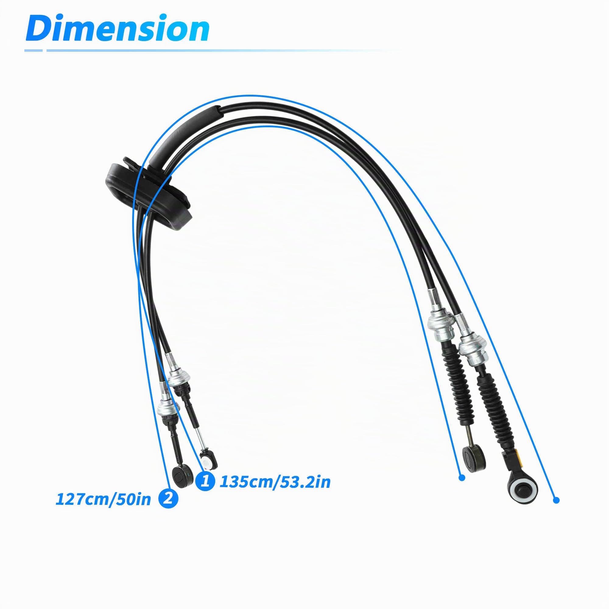 A ABSOPRO Câble De Levier De Vitesses De Transmission Manuelle N° 7701477672 Pour Renault Trafic Ii Mk2 Pour Vauxhall Pour Opel Vivaro Pour Nissan Primastar 2002-2018 Ensemble De Câble