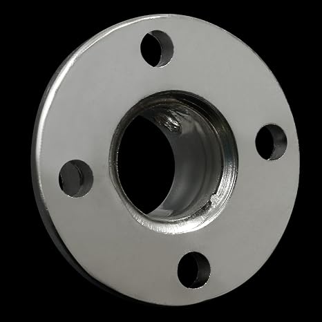 Luomorgo 4 Pcs 12mm/0.47 inch Metal Flange Shaft Coupling Rigid Flange Coupling Motors Guide Shaft Axis Bearing