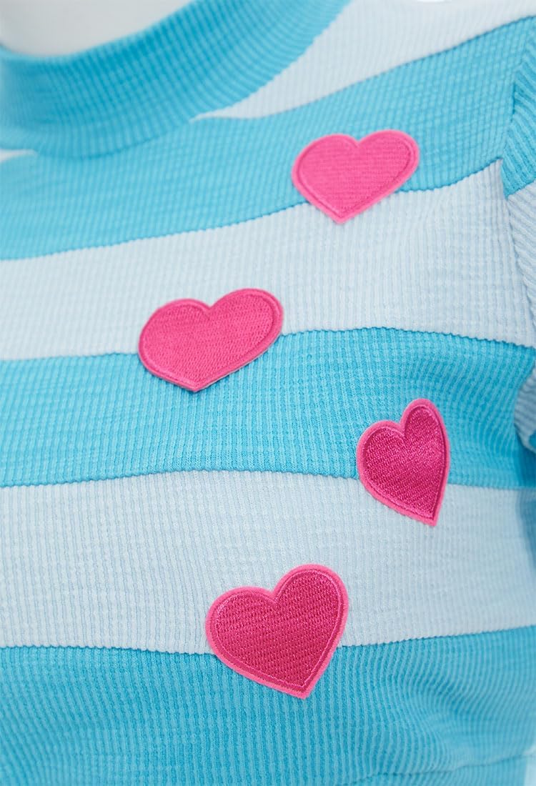 Micotaku Winx Club Official Licensed Women's Bloom Casual Outfit Set – Top, Denim Skirt, Armbands & Socks for Cosplay