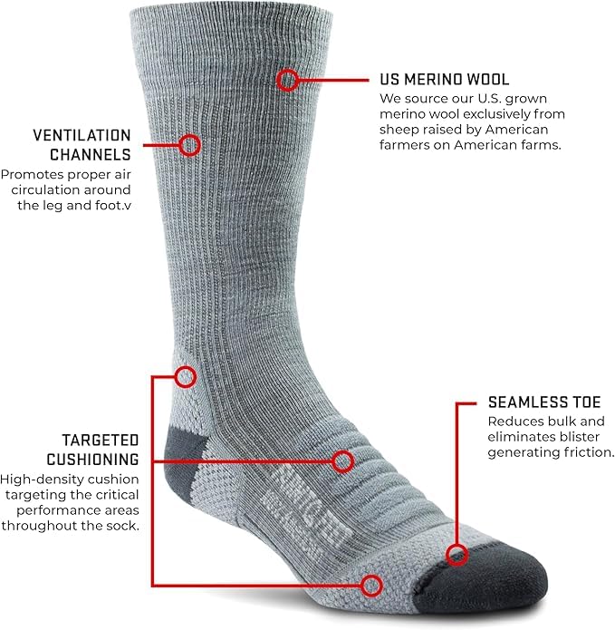 Farm to Feet Damascus Lightweight Crew Merino Wool Socks3