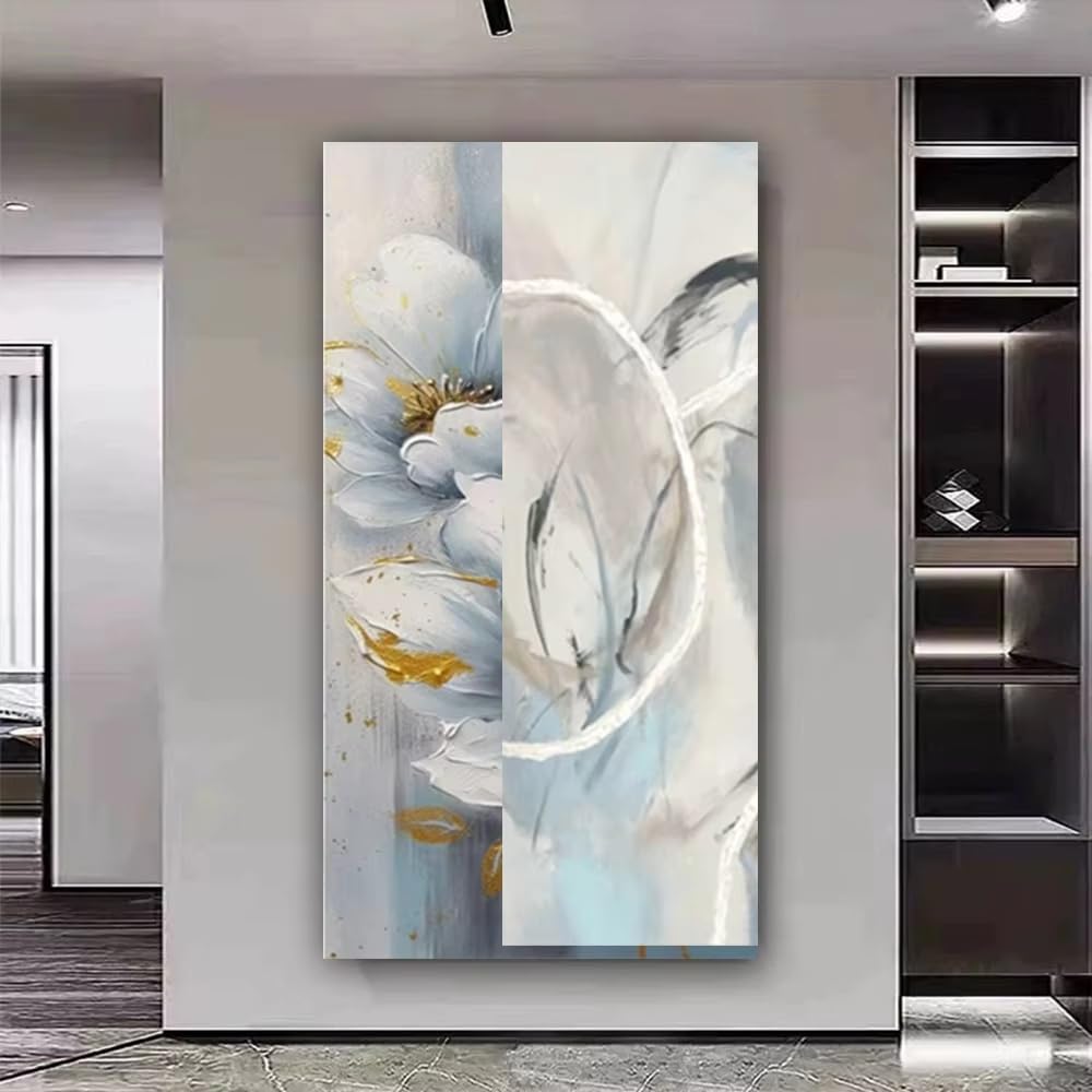 LTjiajuypd Stampe su tela, dipinti astratti moderni con paesaggi, quadri da parete per soggiorno, decorazioni per la casa (70x140 cm)