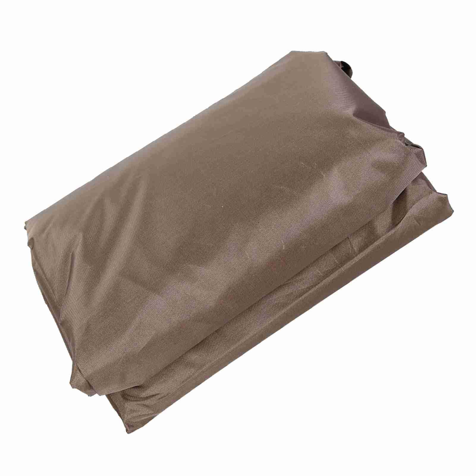 Protecteur de Couverture de Spa carré extérieur imperméable à l'eau, Couverture de Spa en Polyester Robuste, Protection de Spa carrée résistante aux intempéries pour Spa (Couleur Café)
