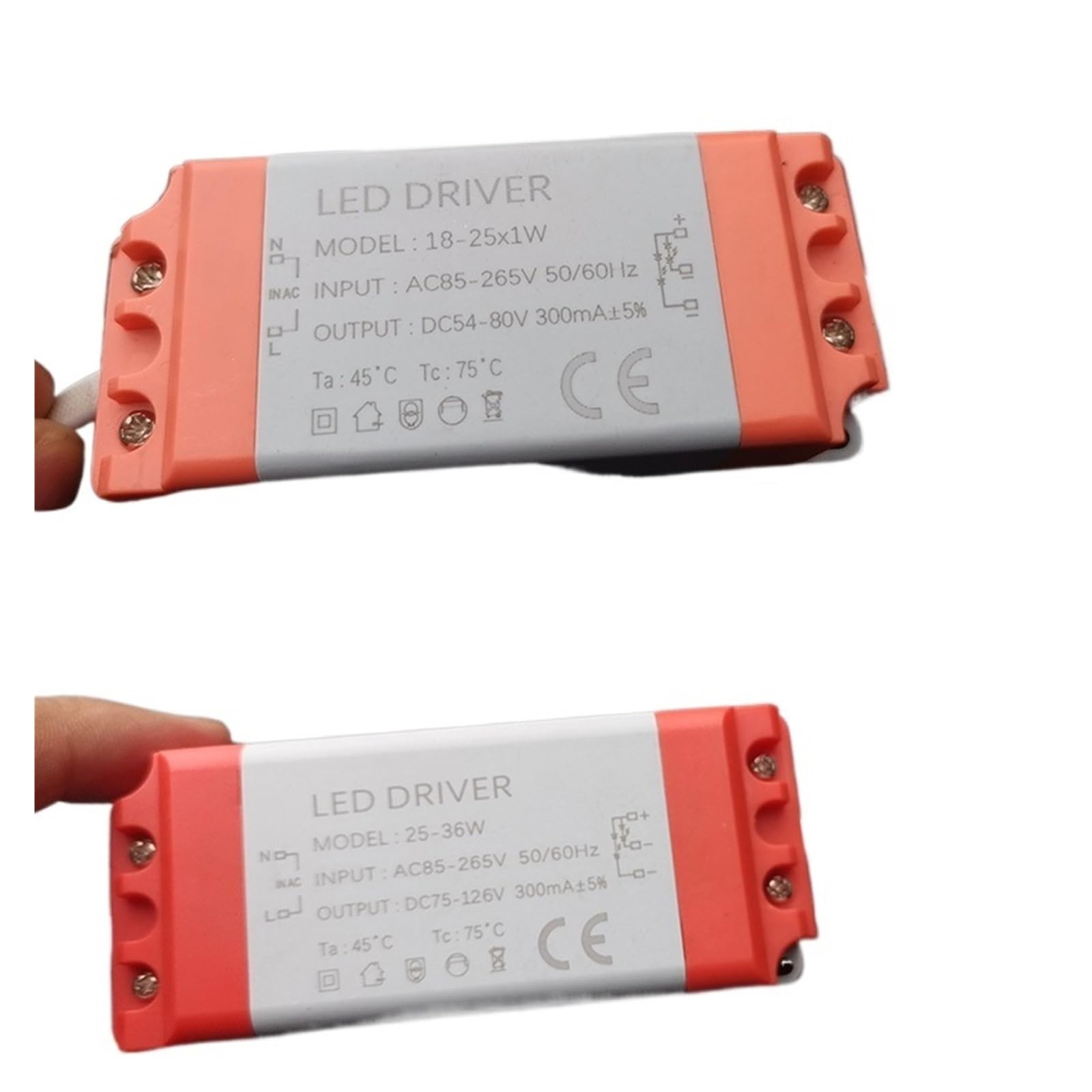 Pilote de segment de réglage de couleur transformateur alimentation LED 18-25W