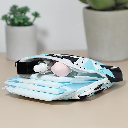 Miniatura 5 de KALIONE Bolsa de almacenamiento de servilletas sanitarias, bolsa de período, bolsas de almohadillas menstruales reutilizables portátiles, bolsas de
