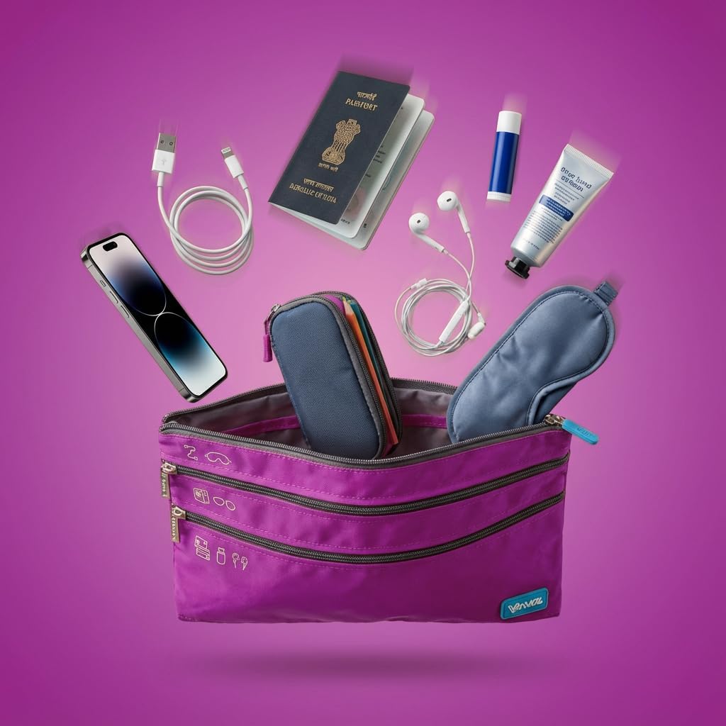 SeatPak - Airplane Pockets - Airplane Accessories - Plane Travel Essentials - Travel Organizer - Seat Storage Organizer - Air Travel Essentials - Seatback Organizer (Aqua)