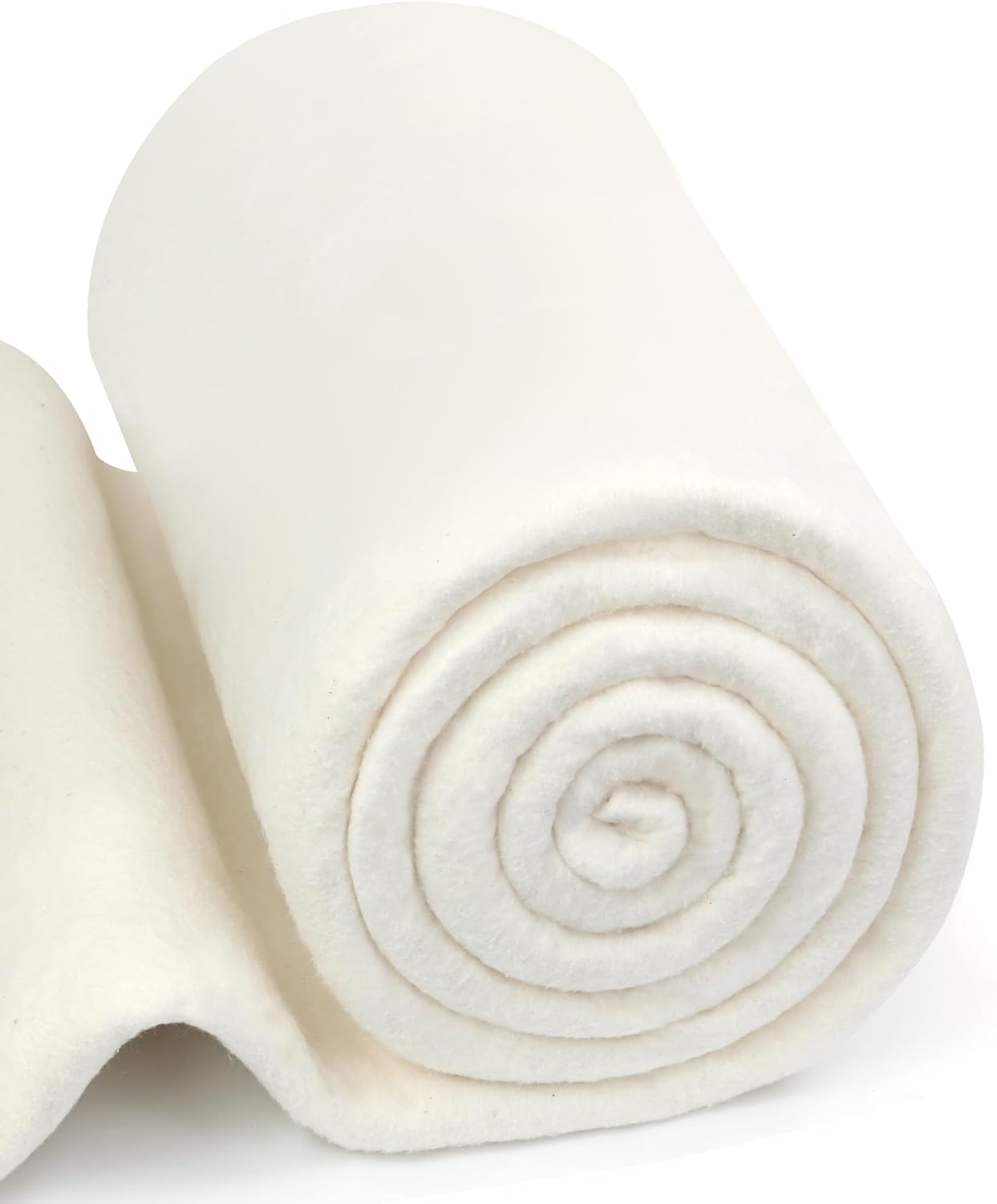 FIVEIZERO Grinding Natural 100% Cotton Quilt Batting,90"X96" Cotton Batting for Quilting,Lightweight Batting Fabric for Sewing,Quilt,Crafts,Cushions,Backing,Wadding,Twin & King Size Quilt Projects