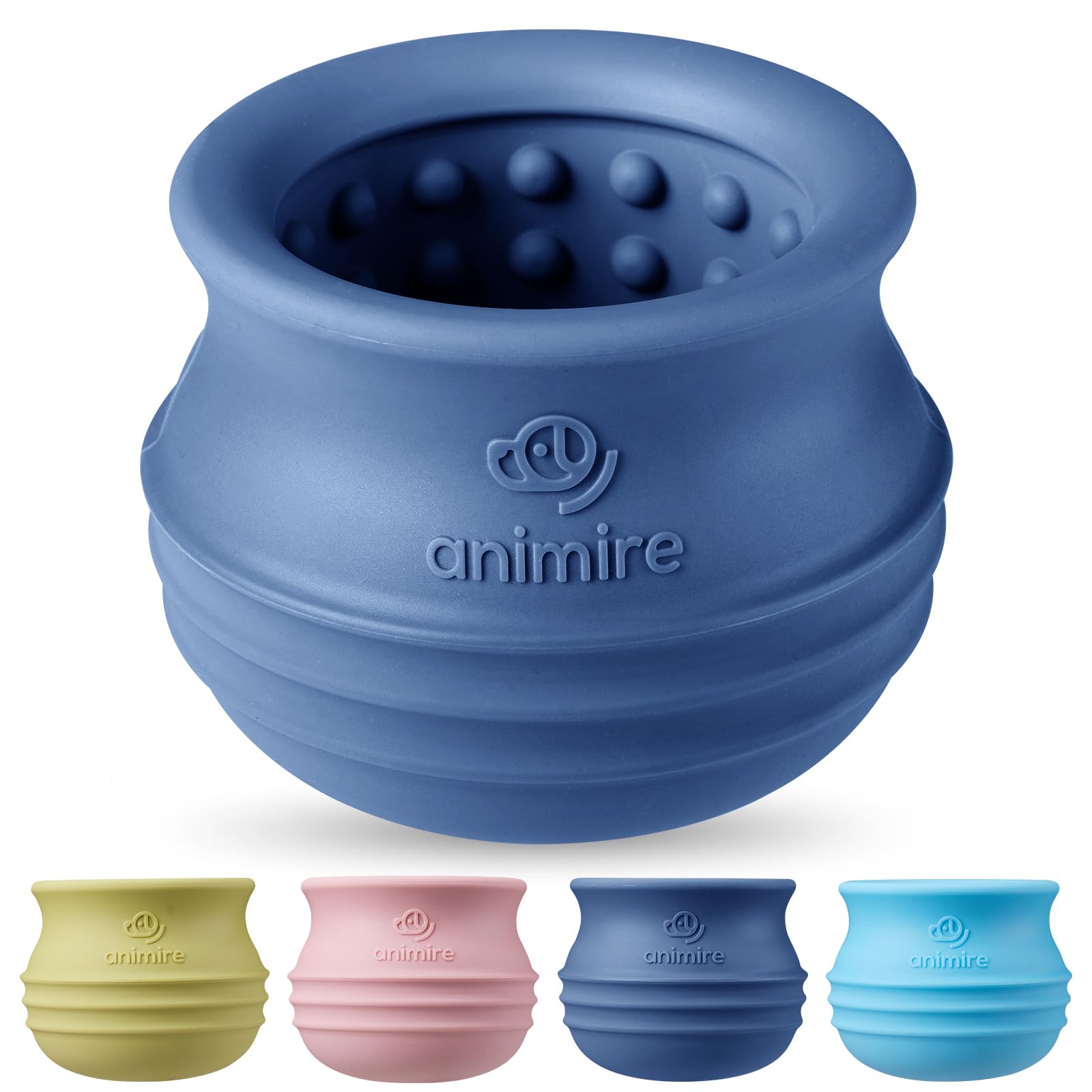 Animire Treat Dispensing Dog Toy, Long-Lasting Interactive Puzzle Toys for Dogs, Stuffable Dog Enrichment Frozen Lick Treat Toy for Boredom, BPA Free