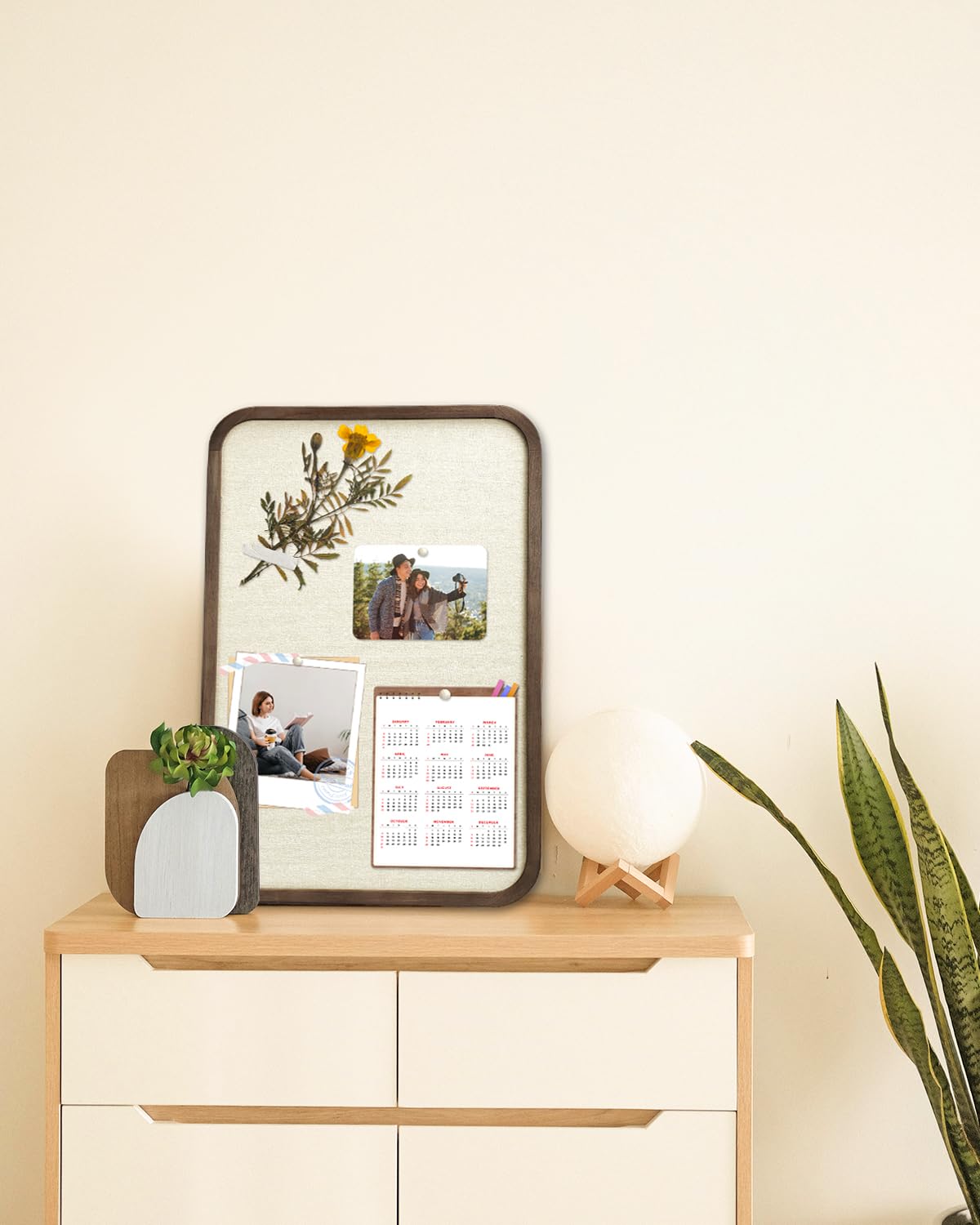 Okydoky Tablón de anuncios de corcho con lino, 45 x 60 cm, grande, pared de corcho, para cocina, oficina, escuela y decoración del hogar (BN-4560). DE