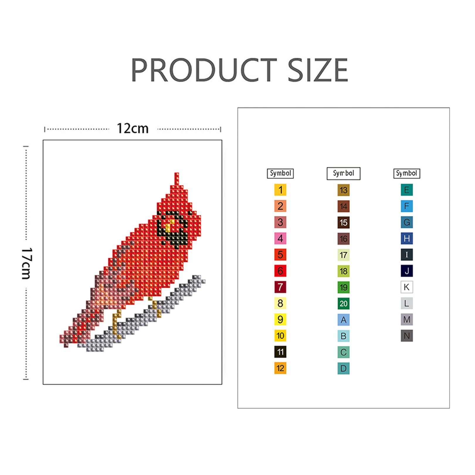 Nianxi 12Pcs Bird Mini Diamond Painting Kits for Adults,Small Diamond Art Kit Full Round Drill,Gem Art for Beginner,Gifts,Home Wall Decor (Bird) - Image 4
