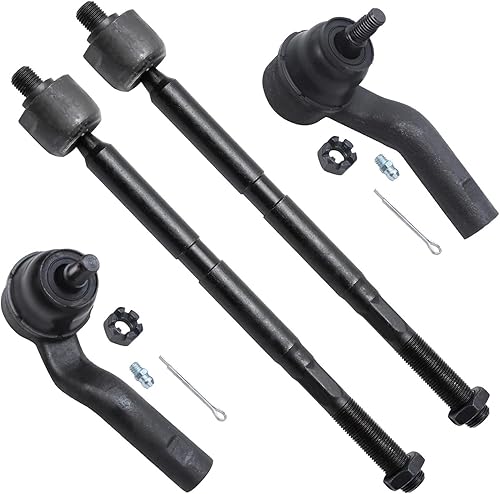 Miniatura 55 de Detroit Axle - 4 barras de acoplamiento delanteras para Hyundai Elantra Forte Koup Forte5, 4 extremos de barra de acoplamiento interiores y