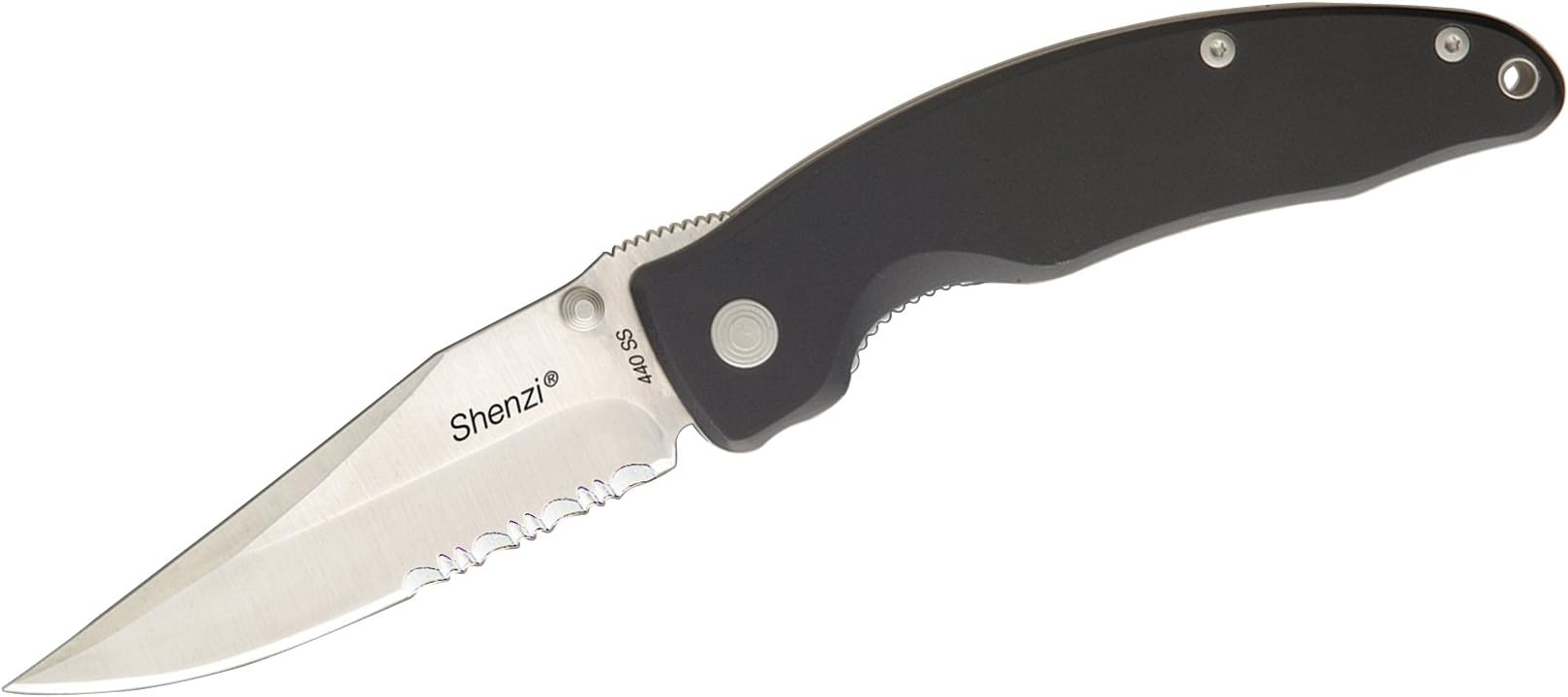 K02106 Shenzi Knife 440, Semi-Serrated