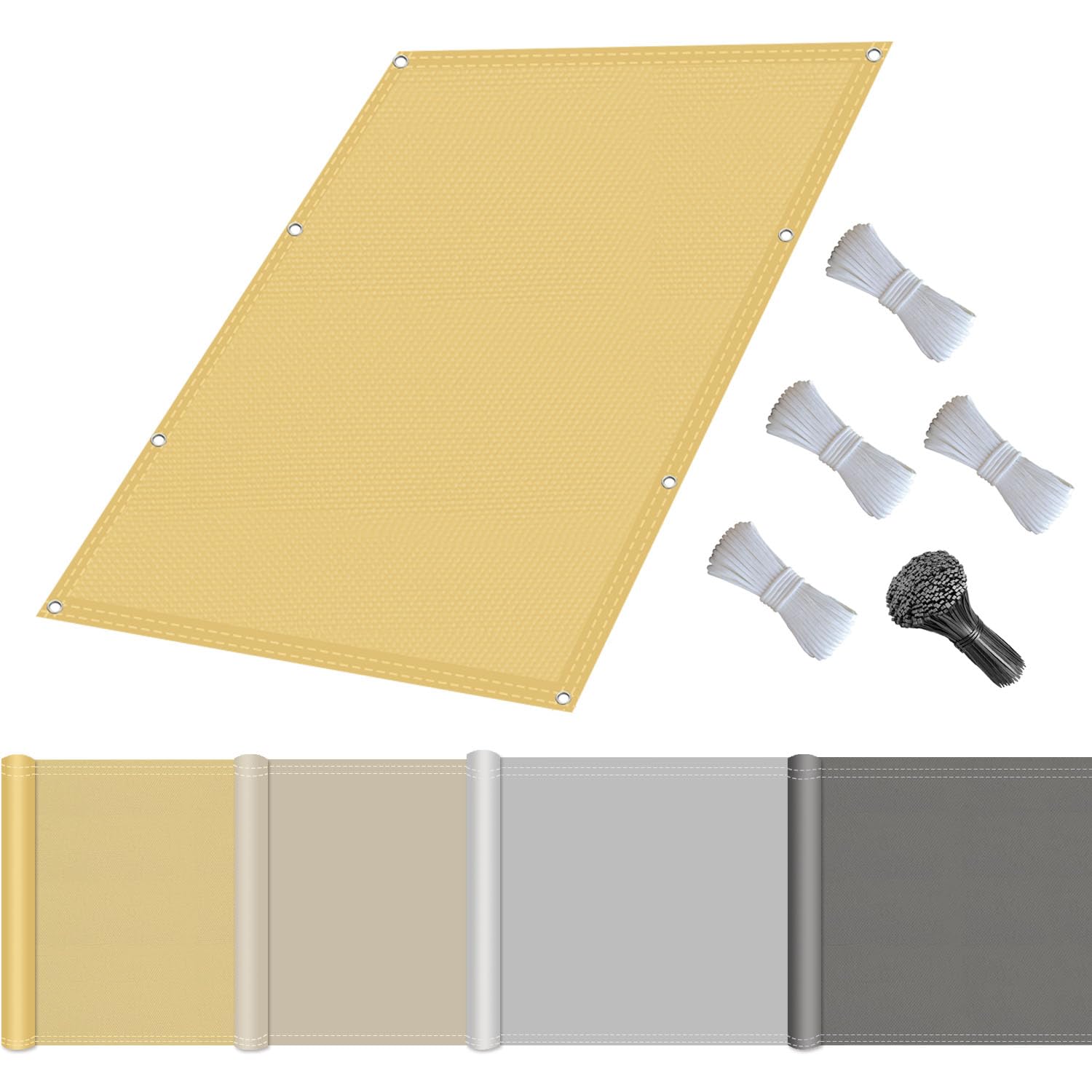 Voile d'ombrage imperméable et indéchirable protection UV pour votre terrasse