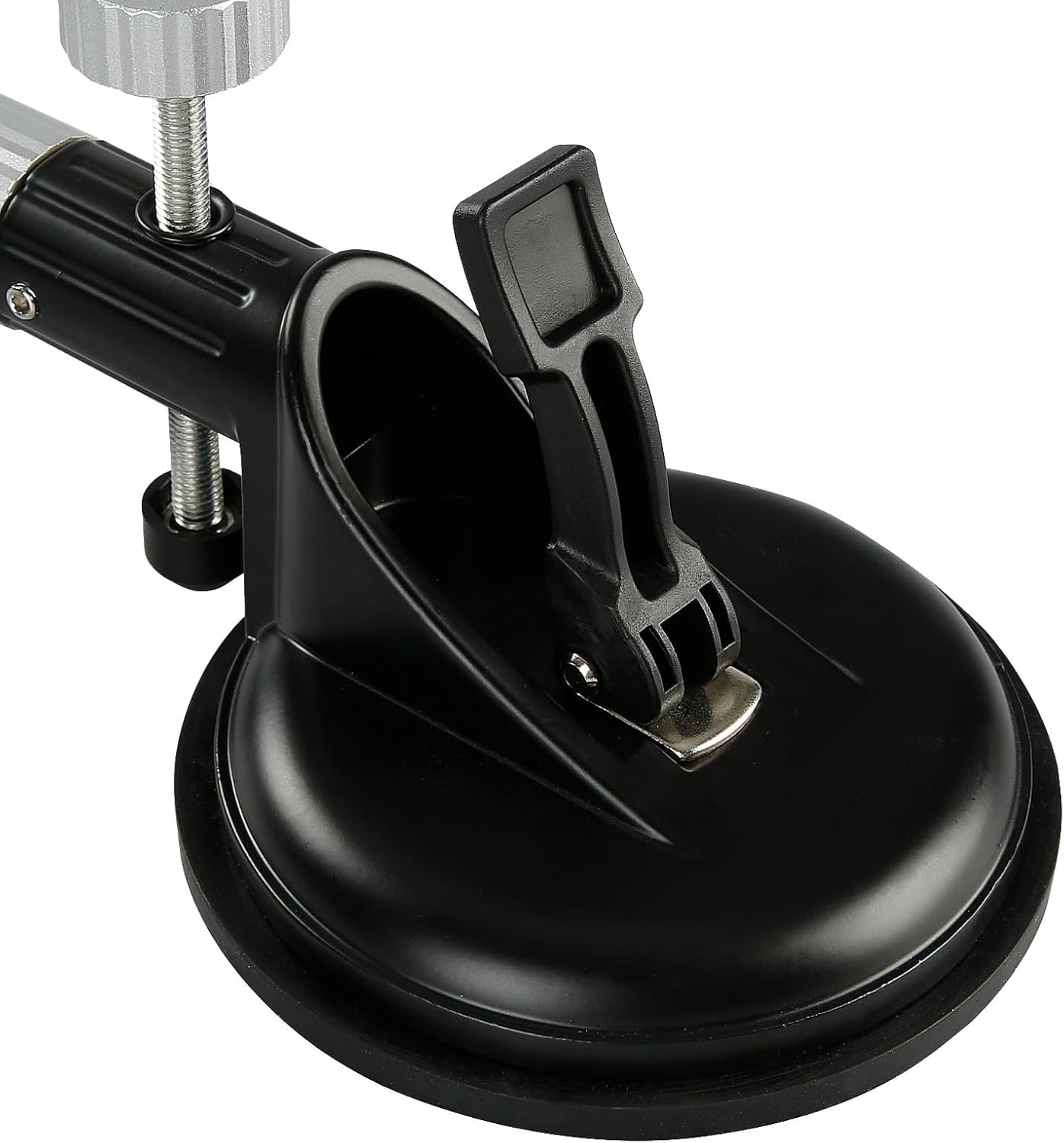 Adjusted Height Leveling Tool, Multi-Purpose Vacuum Suction Alignment Clamp with Heavy-Duty Rubber Cups for Countertop and Floor Installation (Black)