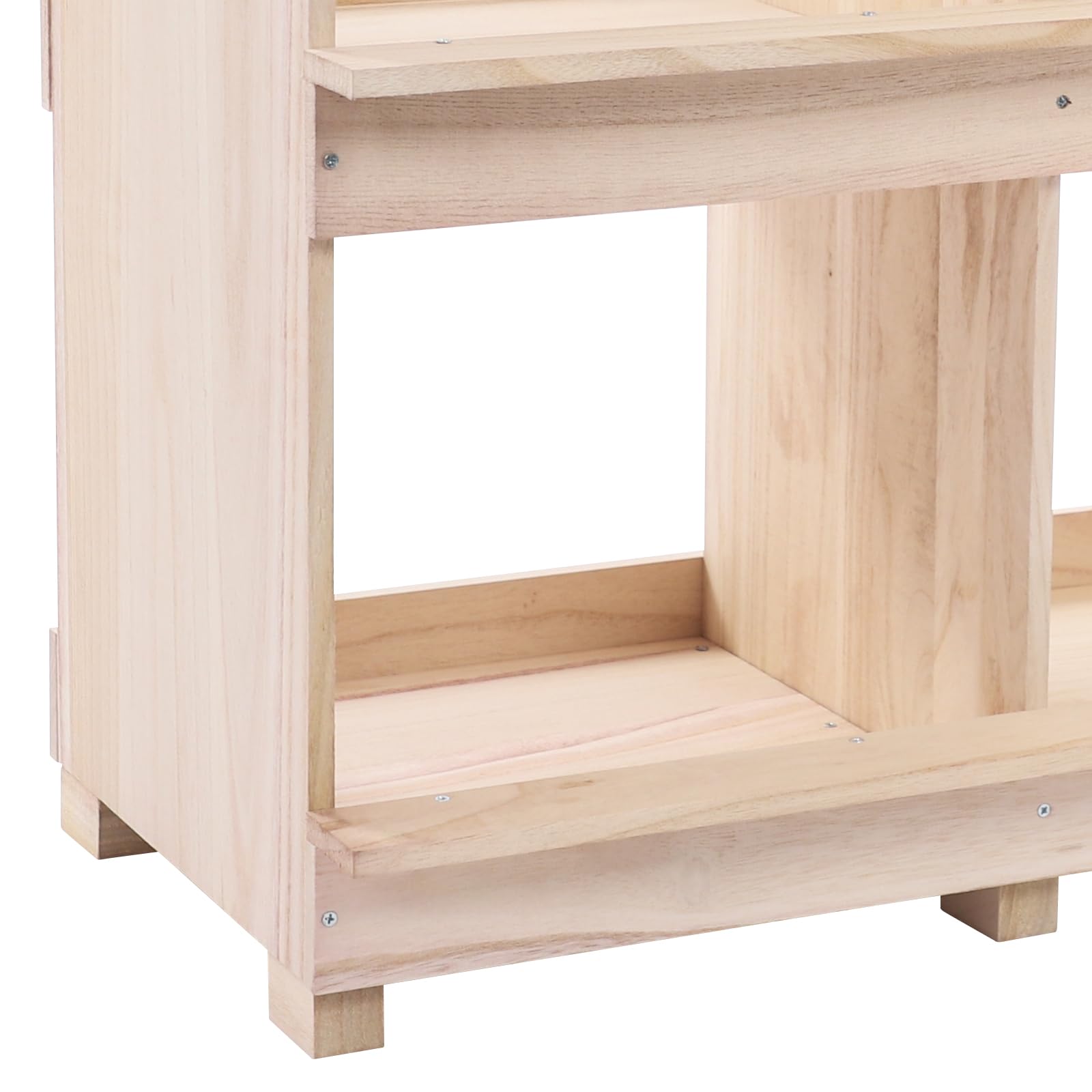 Jaula nido para gallinas, 4 compartimentos, madera, 64,5 x 36 x 66 cm, nido para pollos, codornices, patos, palomas