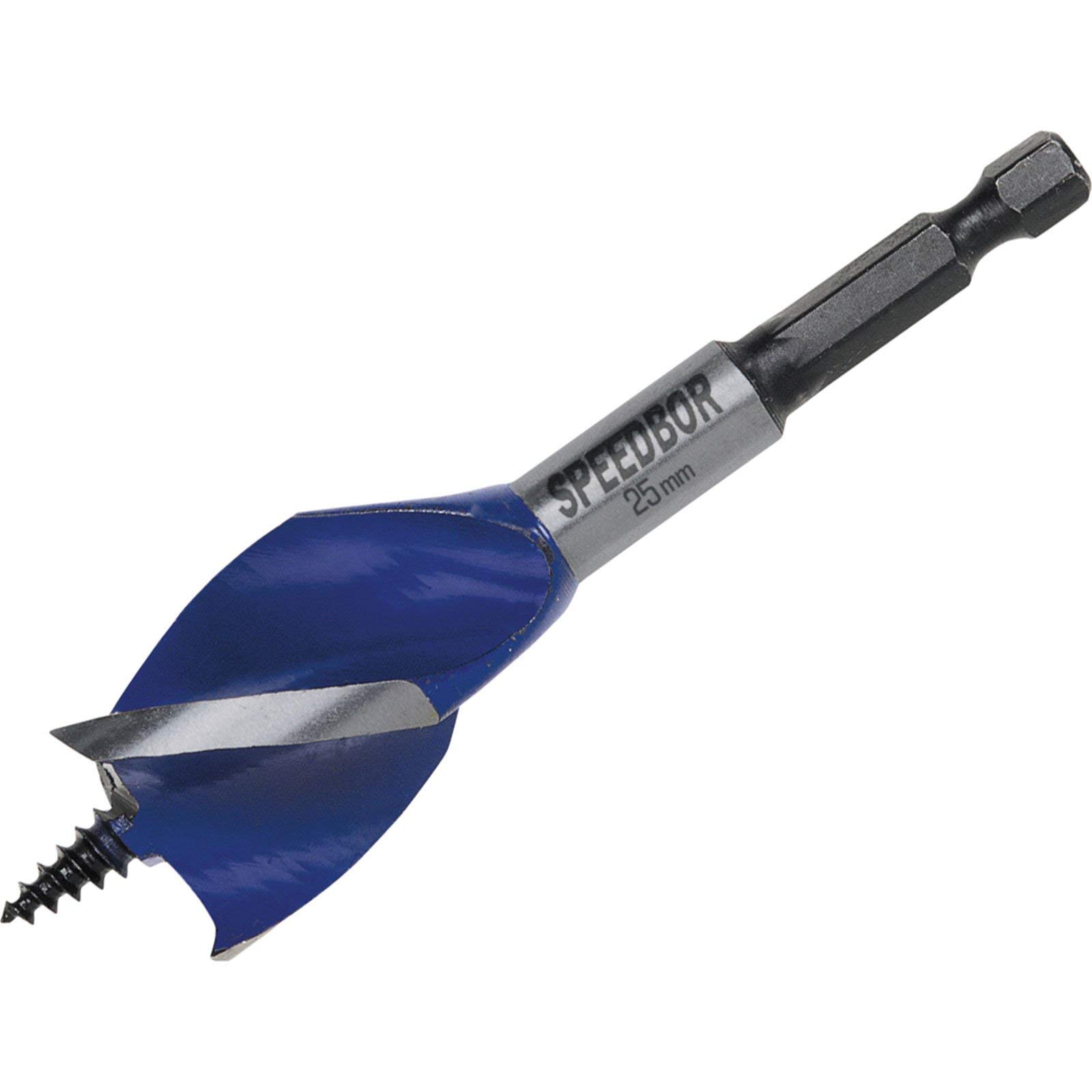 Irwin Tools - 6X Blue Groove Stubby Wood Bit 25mm x 4in