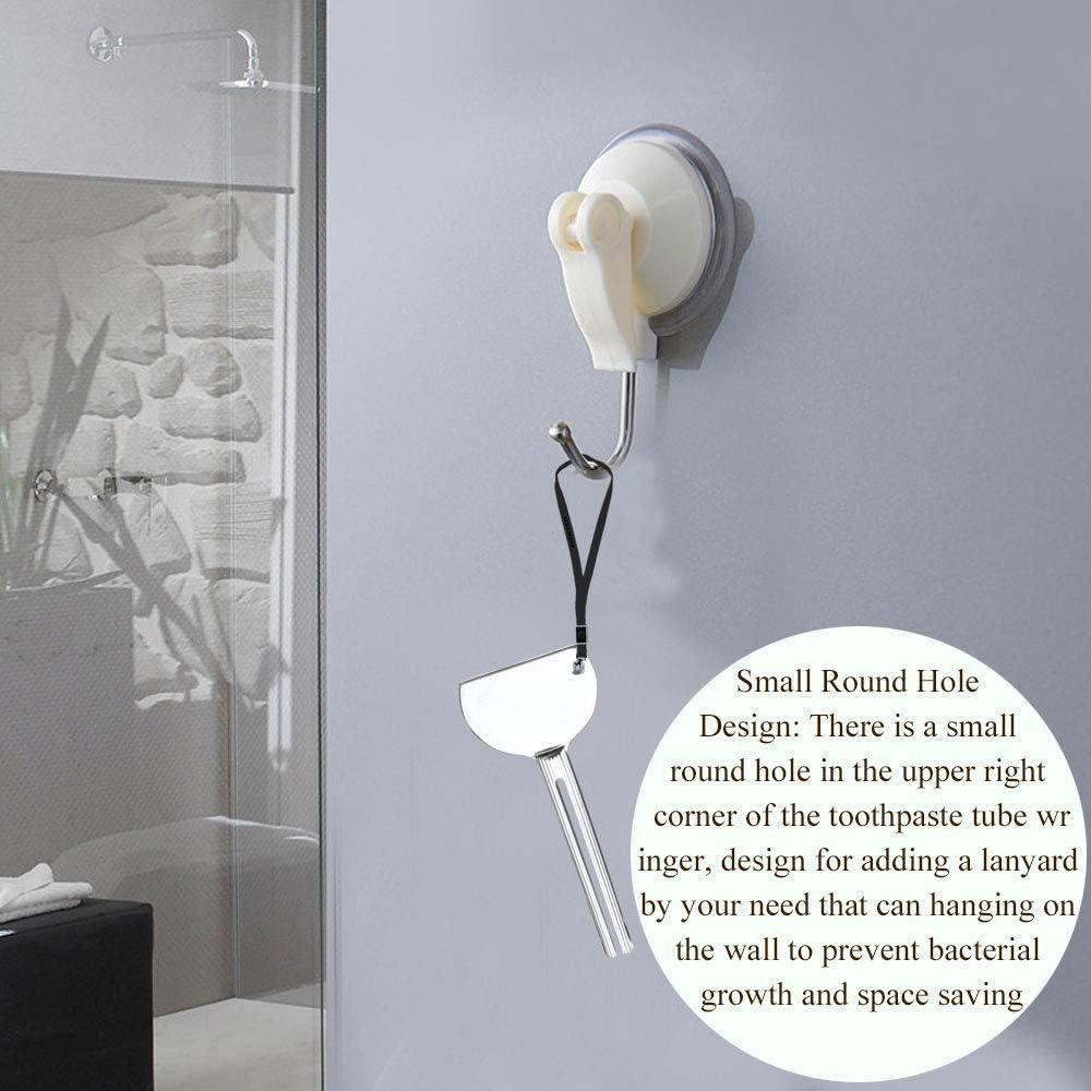 sansheng 4PCS Tube Squeezer Toothpaste Squeezer Metal Tube Presser Tube Roller Tube Wringer Keys Dispenser Roller for Toothpaste Cosmetic Oil Cream Paint Squeezer（Silver） : Health & Household