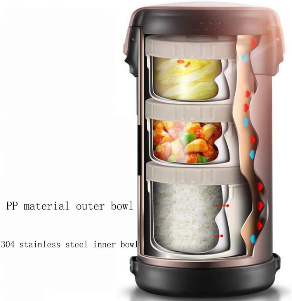 Thermos in acciaio inox Bento interno isolato contenitore per alimenti rimane caldo, bottiglia sottovuoto in acciaio inox per stufato, cuoco, zuppa, cibo, 2200 ml, rosso