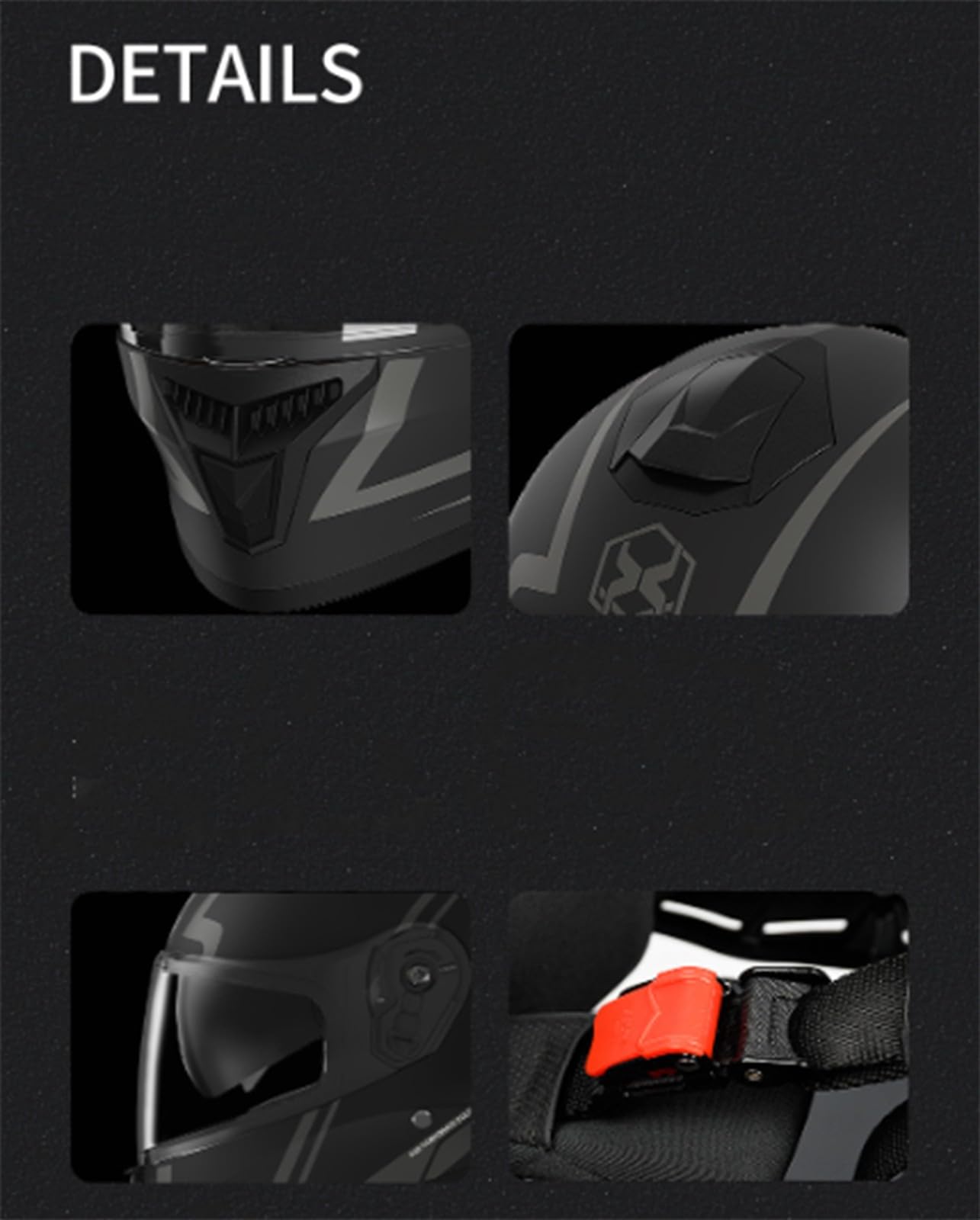 Casco Integrale da Moto Casco Integrale apribile per Adulti con Doppia Visiera Parasole Certificato ECE per Casco modulare da Uomo e da Donna per Scooter Touring J,54-61CM