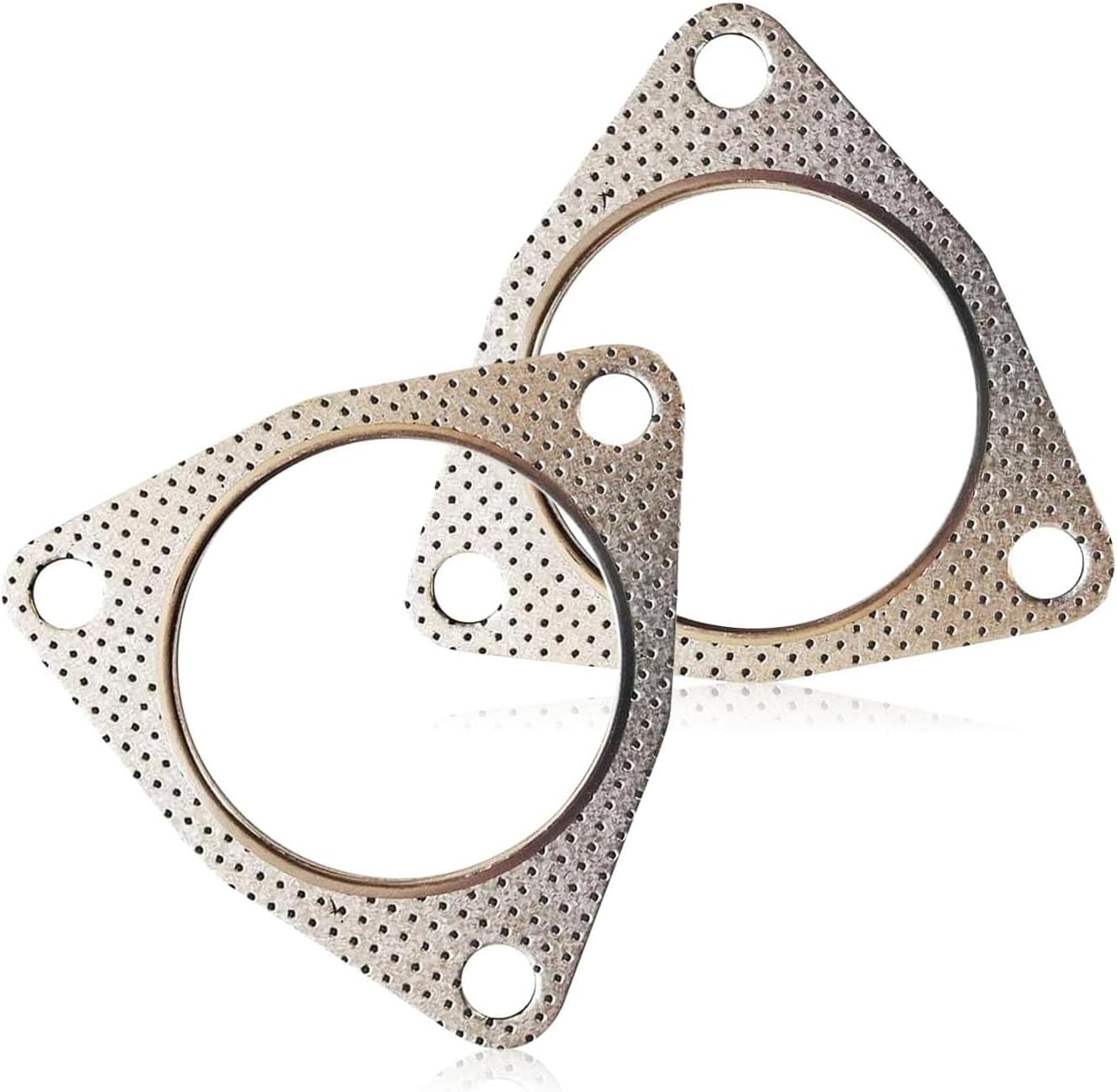 winterrock 2-Pack 3" 3-Bolt Stainless Steel Exhaust Flange Gaskets
