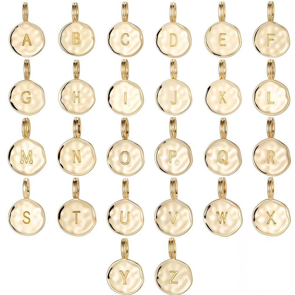 Breloques Alphabet Or 18K pour Création de Bijoux DIY - 8