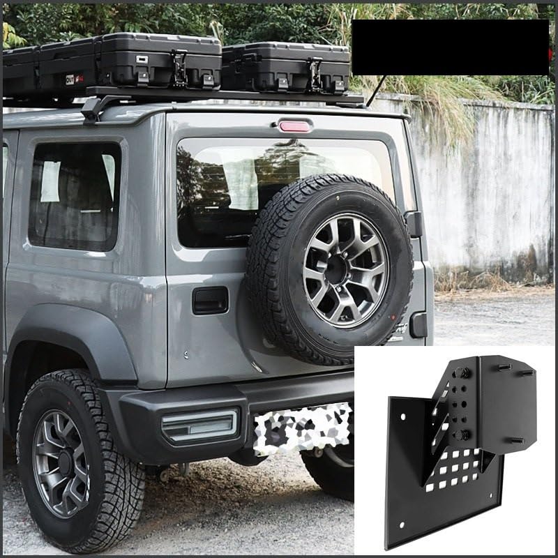 uchwyt ścienny do opon Zestaw montażowy podnośnika koła zapasowego Innovation Spare Tire Lift Bracket Riser, regulowany, pasujący do akcesoriów Jimny JB64 JB74 JB33 JB43(JB33 JB43)