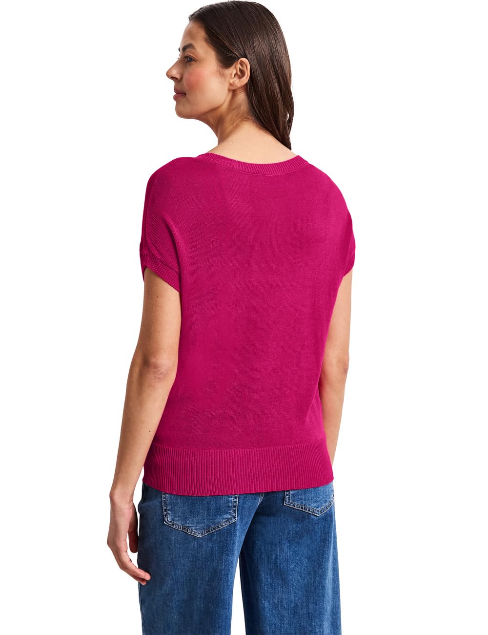 Street One Damen Pullover mit U-Boot-Ausschnitt