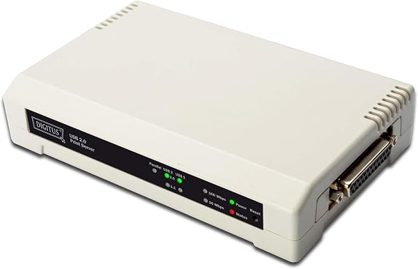 DIGITUS Druckserver USB 2.0/parallel 10/100 Ethernet - 1