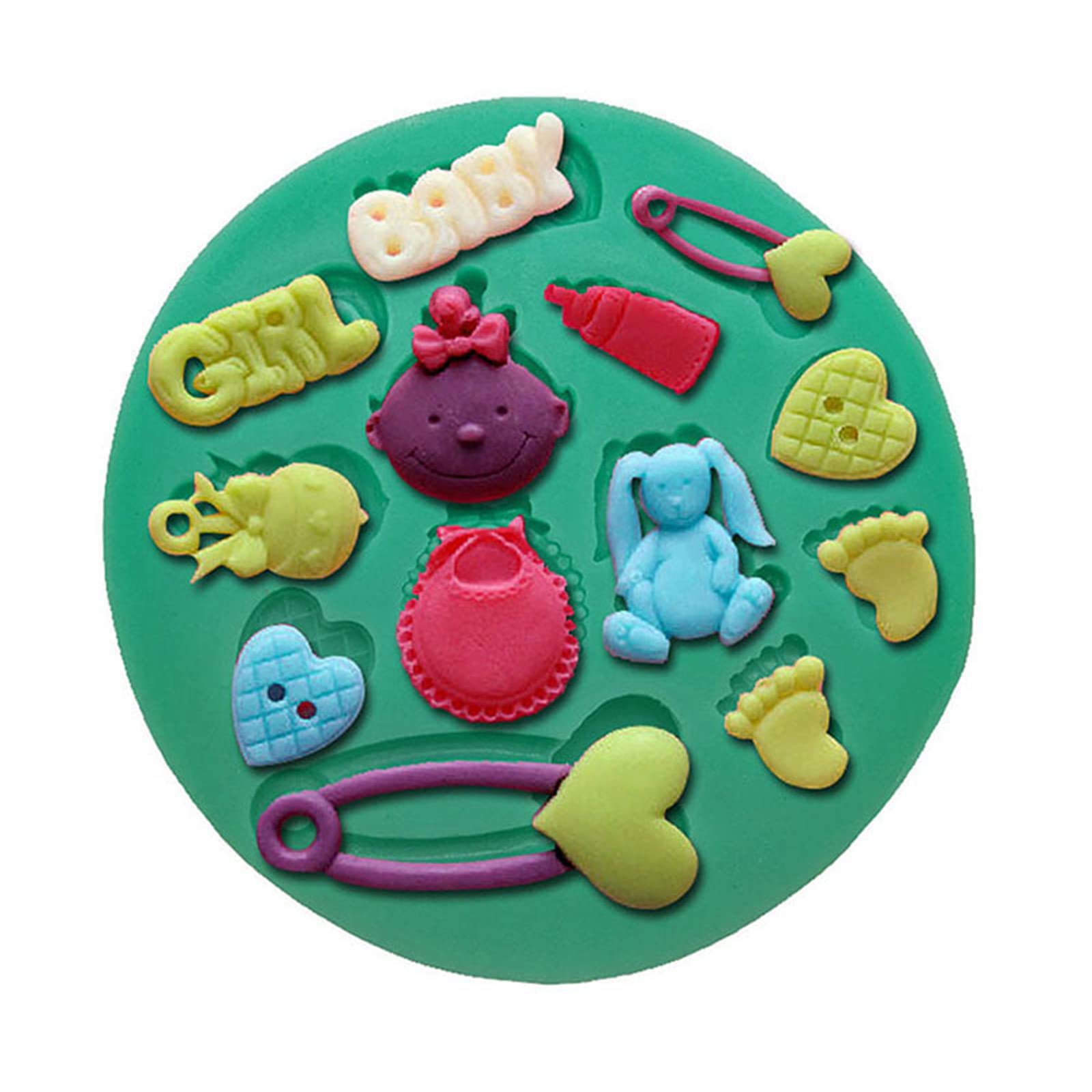 Tsophreniq Silicone Fondant Chocolate Molds Cake Resin Mold Kitchen Baking Tools for Baking Pastry Cupcake Decorating 24 Styles Silicone Chocolate Molds for Filled