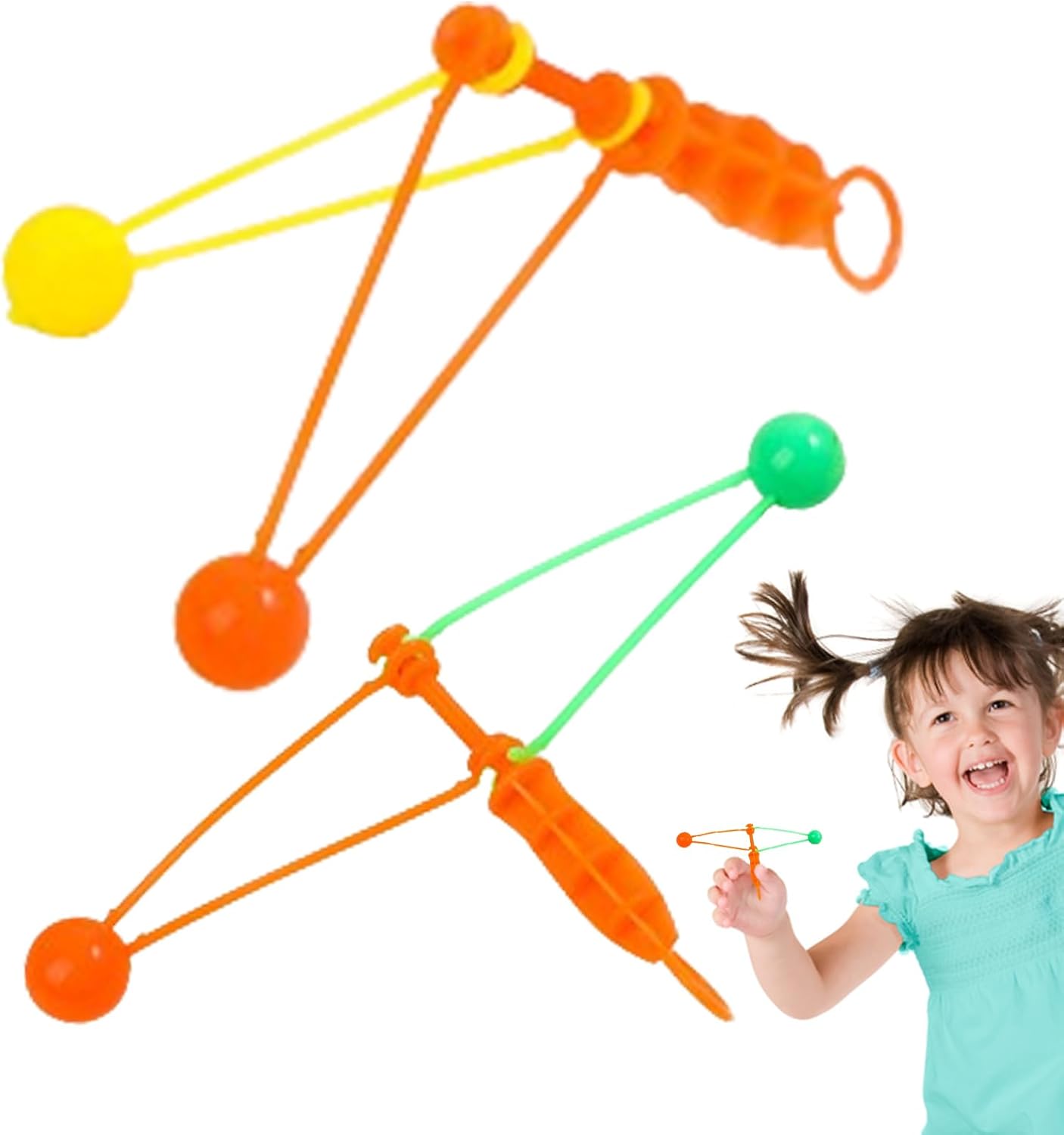 Hand Cranked Bumper Ball | Creative Funny Ball Sensory Toys Party Favors | Unique Vintage Toys Click Clacks Noise Maker Party Noisemakers for Kids Adults