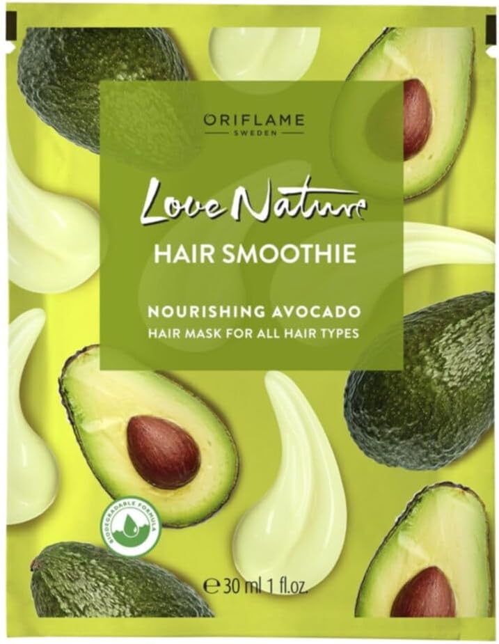 Oriflame Love Nature Smoothie Avokado Özlü Besleyici Saç Maskesi - Tüm Saçlar, 50302009