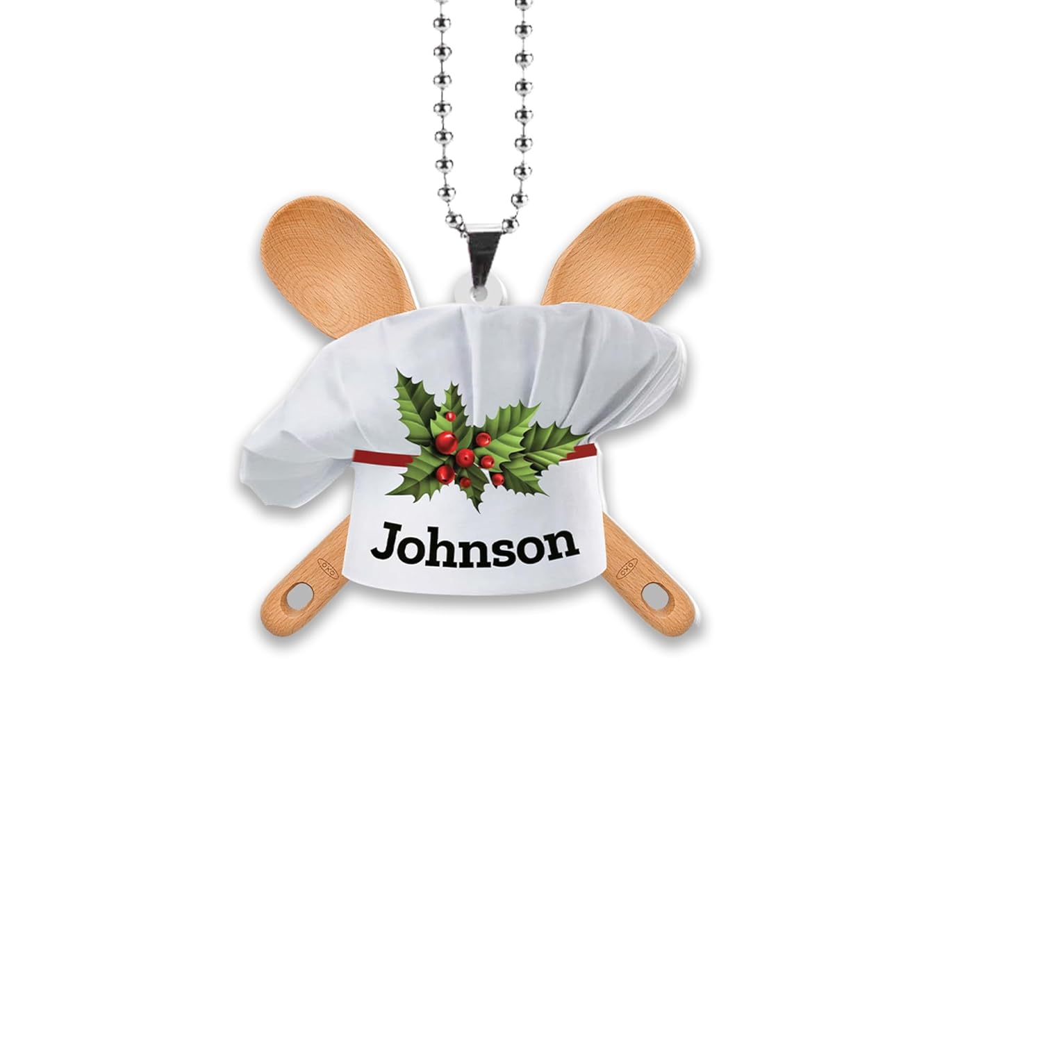 Personalized Chef Hat Ornament, Chef Christmas Ornament