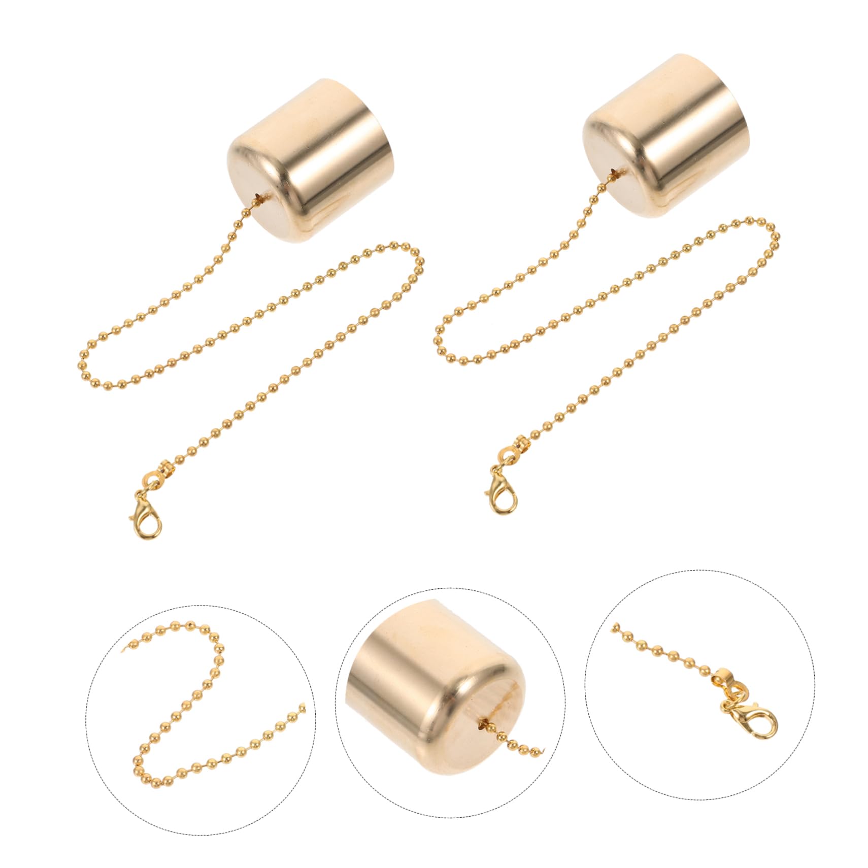 PRETYZOOM Brass Candle Snuffer Lid Candle Light Extinguisher Small Extinguisher Set Unique Design Safe Accessory