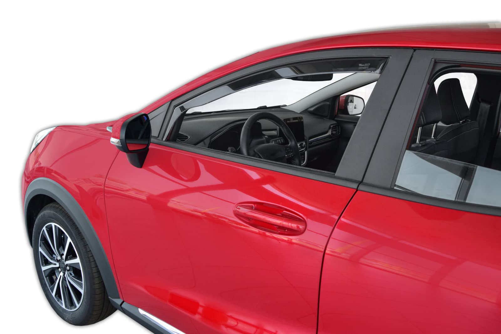 J&J Automotive Heko Déflecteurs d'air et de Vent pour Ford Puma Depuis 2020 2pcs, Teintés, Avant et Arrière, Aérodynamique