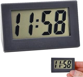 Small Travel Digital Clock,Digital Clock Battery Powered Only,Small Di/gital Clo/ck,Bedside Clock,LED Di/gital Desk Clo/ck,Clo/cks for Bedrooms,Travel Alarm Cl/ock,Bedside Cloc/k Digi/tal(Black)