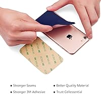 Vista 6 de Funda autoadhesiva para teléfono celular, tarjetero adhesivo con tarjetero adhesivo para tarjeta de crédito, cajero automático para iPhone
