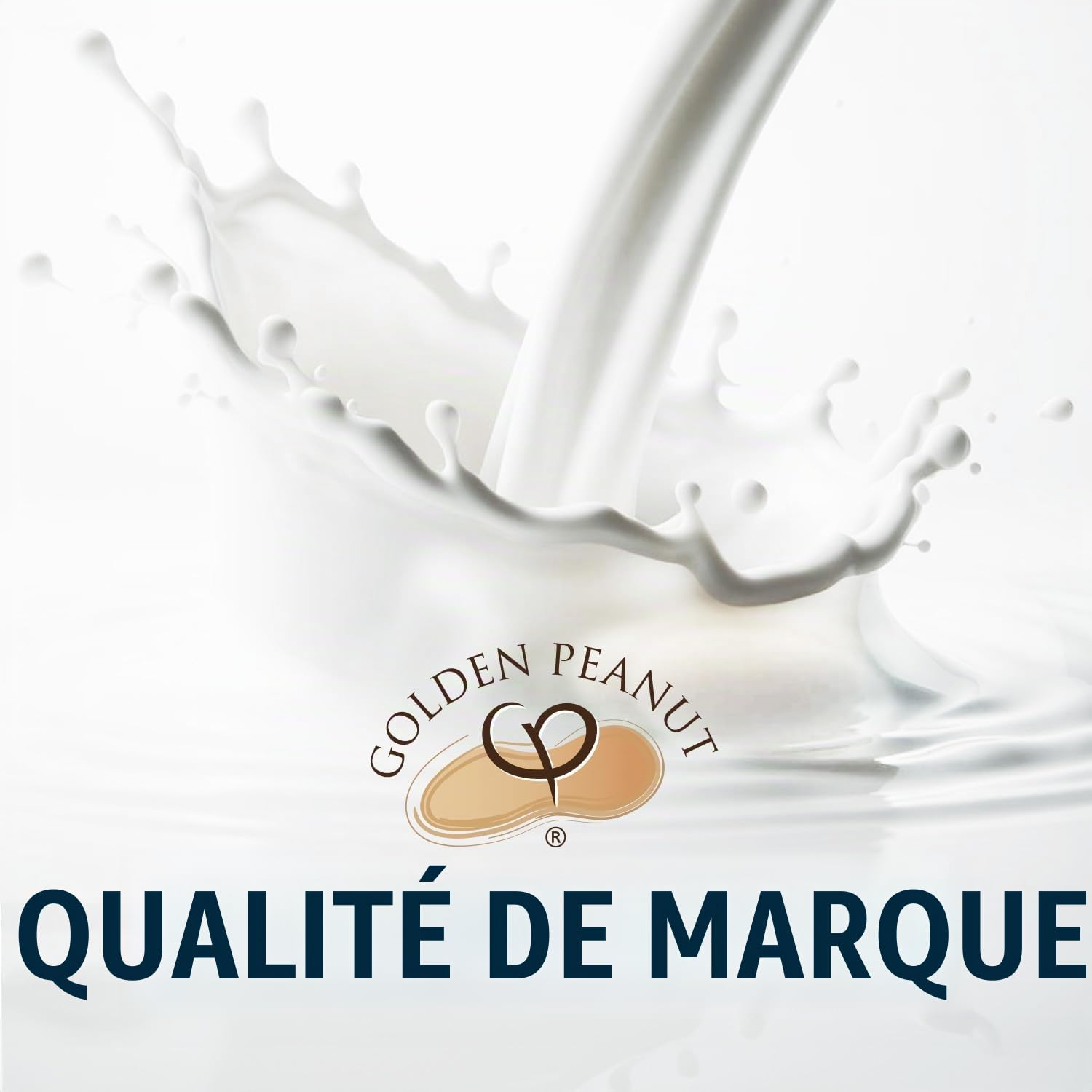 GOLDEN PEANUT Lait écrémé en poudre 5 kg - Séchage en spray faible en matières grasses - Lait écrémé longue durée - Remplacement du lait frais - Fabrication de glace - Origine UE