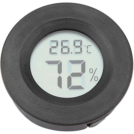 Zerodis Mini Digitales LCD Thermometer Hygrometer für Haustiere, elektronisch, Luftfeuchtigkeit Temperaturmessgerät Thermo Hygrometer für Inkubatoren Reptilien Zuchtbox