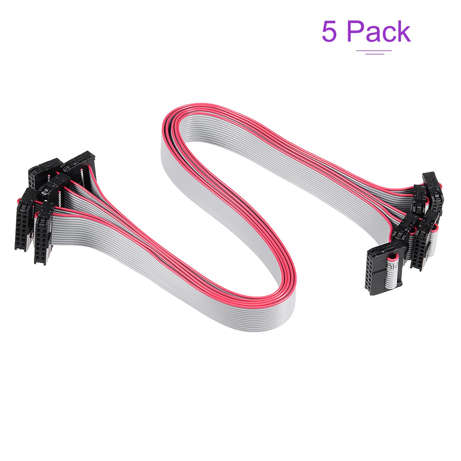 DMiotech 5pz Lungo 30CM 2MM Flat Nastro Cavo IDC 14 Pin Connettore