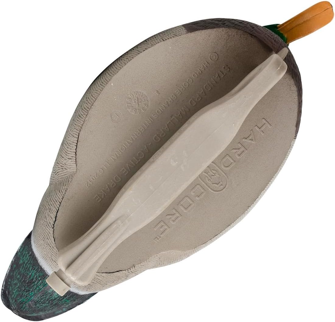 Hardcore Waterfowl Rugged Series Standard Mallard Decoys - Flocked Head - 6 Pack - 4 Drakes and 2 Hens