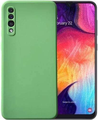 Miniatura 10 de Compatible con Samsung Galaxy A50 o A50s - Carcasa de gel de silicona líquida suave para teléfono celular, funda trasera básica (verde azulado)