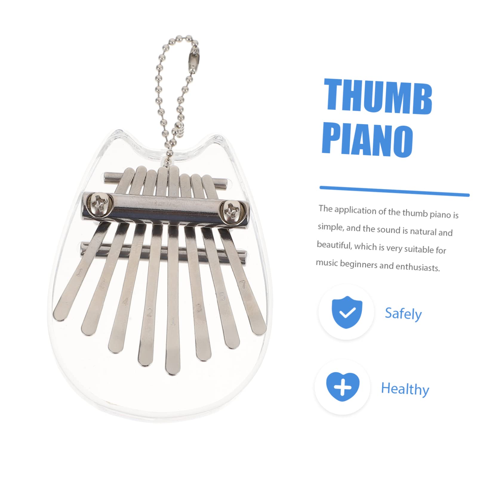 Abaodam 3 Set Kalimba a 8 toni strumento musicale speaker portatile pianoforte a dita mbira pianoforte a pollice portatile strumenti musicali pianoforte a otto tasti calimba portatile