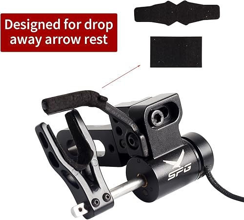 Miniatura 3 de SPG Kit de fieltro de repuesto para soporte de flecha, 2 juegos (4 piezas) de cinta adhesiva de fieltro con 2 soportes para almohadillas de caída