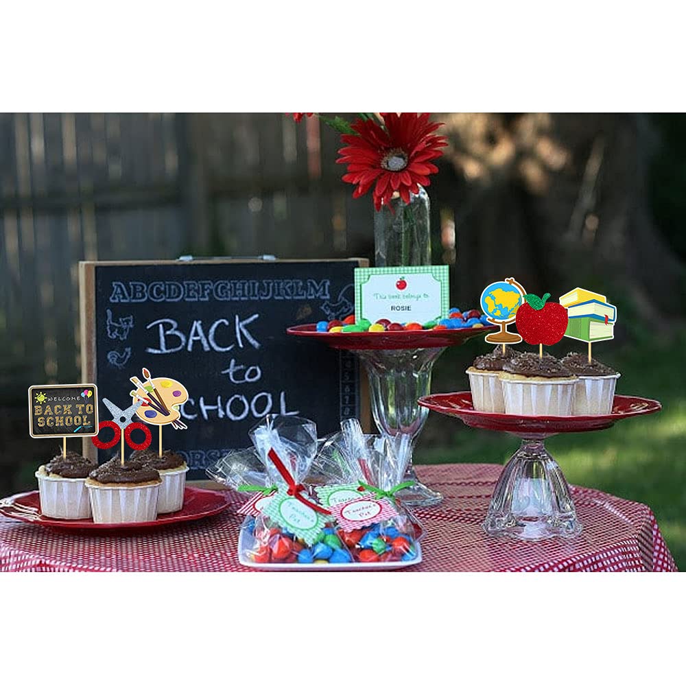 Decorazioni per cupcake Back to School - VARACL 32 pezzi